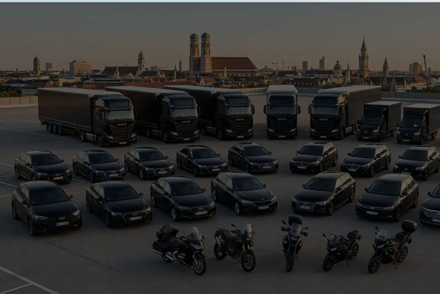 Moderner Fuhrpark Peters Fahrschule — Audi, BMW, VW, Ducati, KTM, IVECO